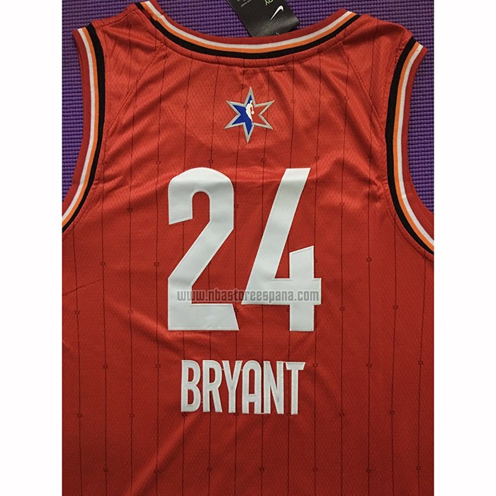 Camiseta All Star 2020 Los Angeles Lakers Kobe Bryant NO 24 Rojo